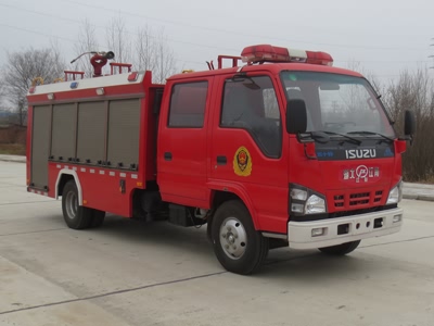 国六五十铃2吨水罐消防车