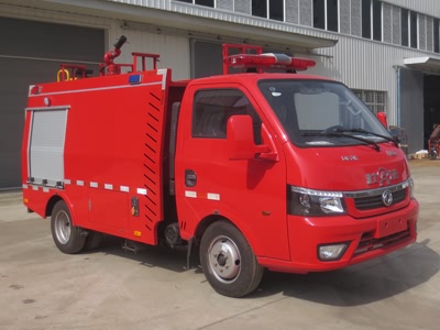 国六东风单排1吨水罐消防车